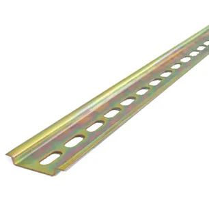 Riel Din Perforado bicromatado Tira 1Mts