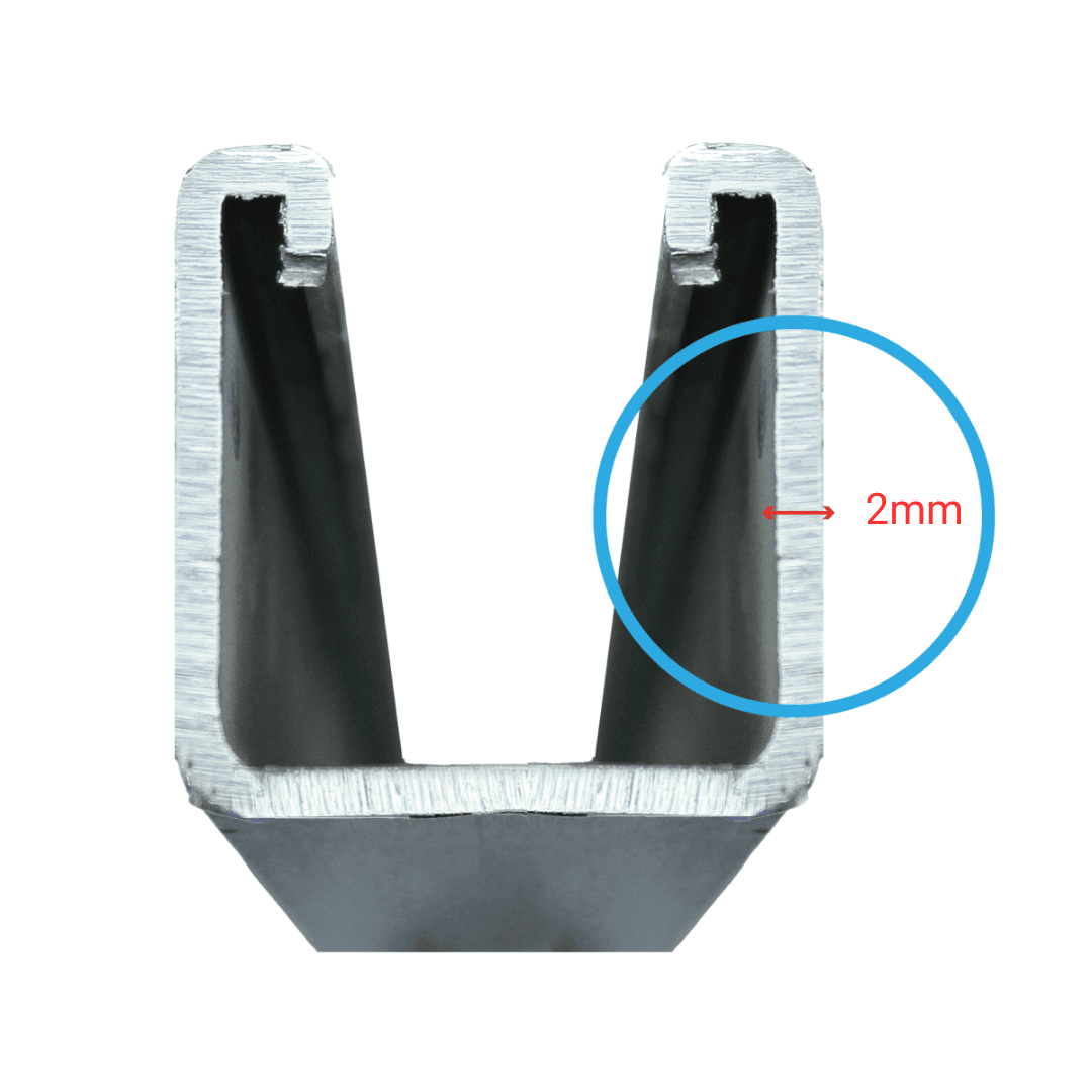 Riel Ruc Unistruc Galvanizado 42X42 2 mmTira 3mt 4