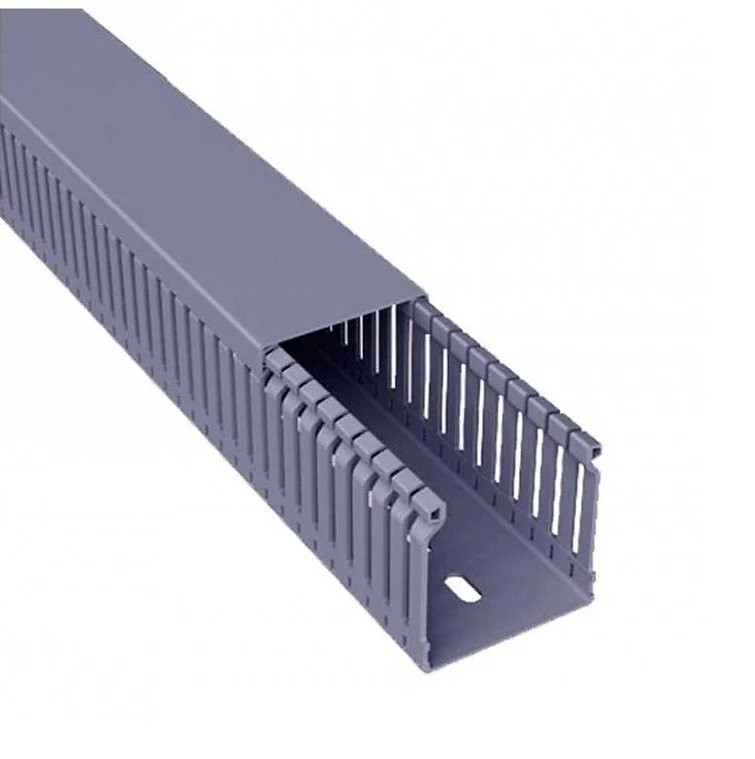 Canaletas Ranurada 60x80mm 2 mts Gris 1