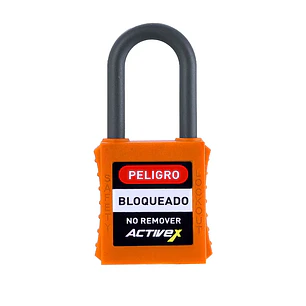 Candado Activex D31 Dieléctrico Naranjo