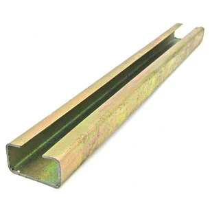 Riel 19x35mm Zincado Liso Tira 1.5 Mts.