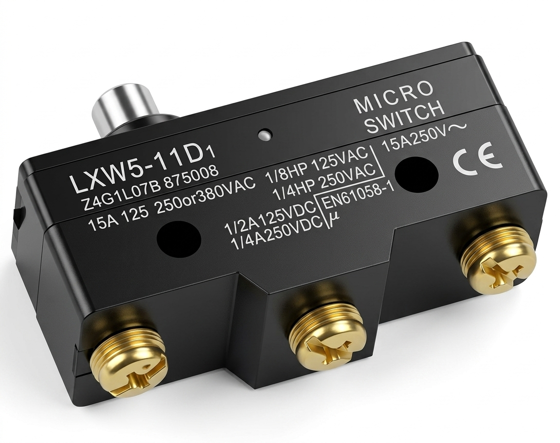 Micro Switch LXW5-11D1 con Botón Metálico Superior 1