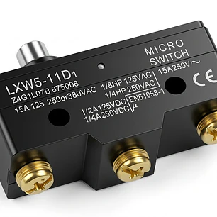 Micro Switch LXW5-11D1 con Botón Metálico Superior