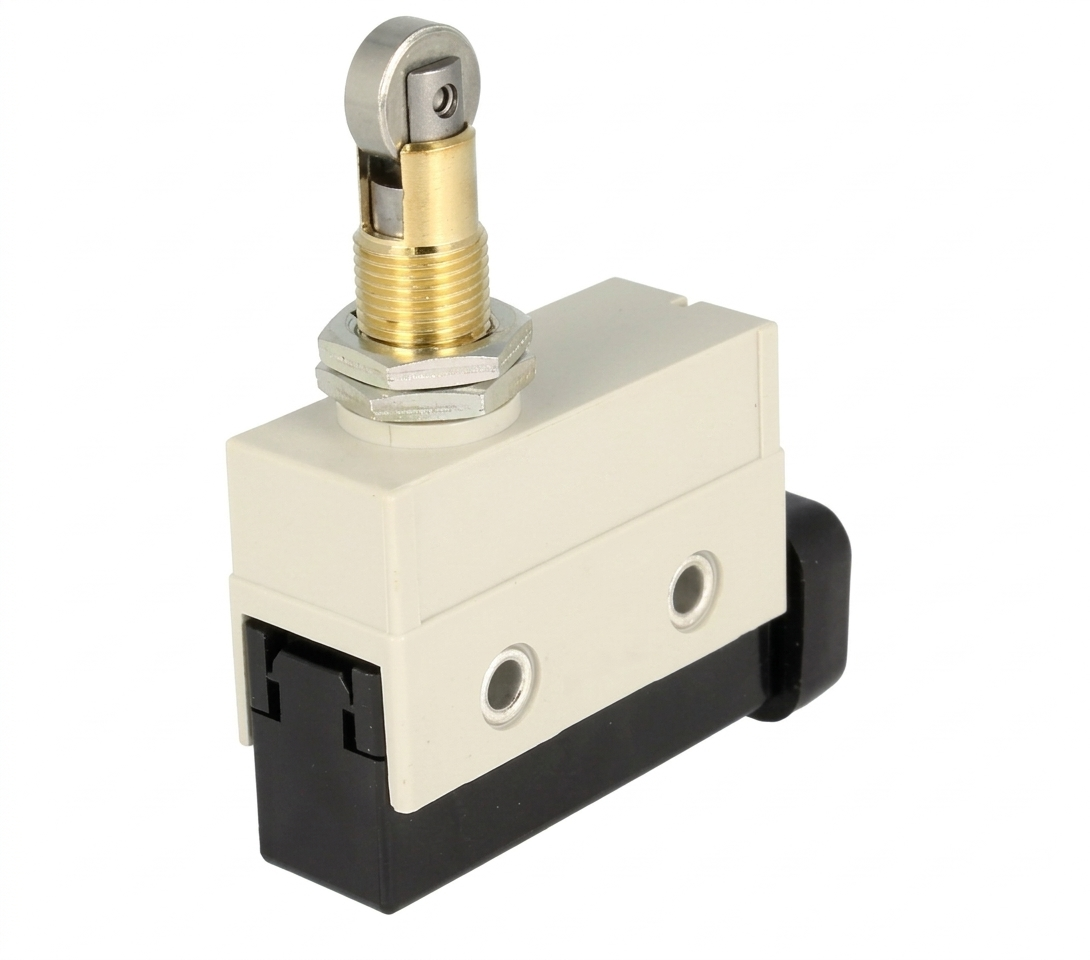 Micro Switch de Límite D4MC-5020  Cabezal de Botón con Roldana Metálica IP65 1