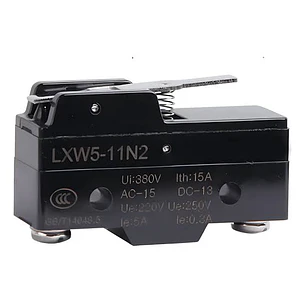 Micro Switch de Límite 15A LXW5-11N2 con Palanca para Gabinete