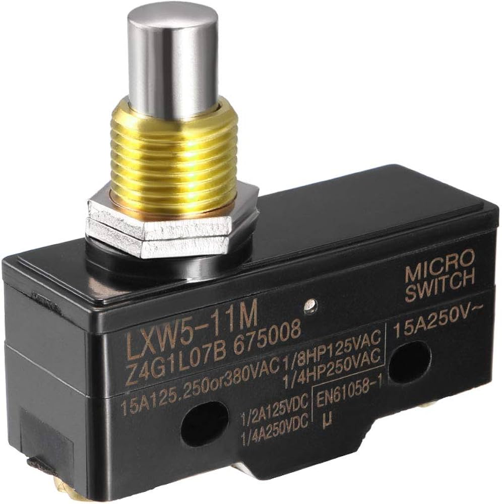 Micro Switch con Botón Metálico Vertical Alargado LXW5-11M 1