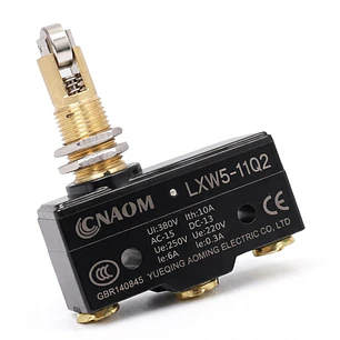 Micro Switch con Botón Metálico Horizontal Alargado LXW5-11Q2
