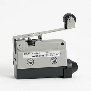 Micro Switch Metálico de Límite D4MC-2000  Palanca Horizontal con Roldana IP65