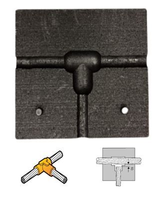 Molde de Grafito TAC Conexión T para Cable 35 mm² / 2 AWG 2