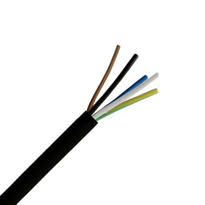 Cordón Flexible H05VV-F Multipolar 5x2.5mm2 Negro x Metro 1