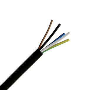 Cordón Flexible H05VV-F Multipolar 5x2.5mm2 Negro x Metro