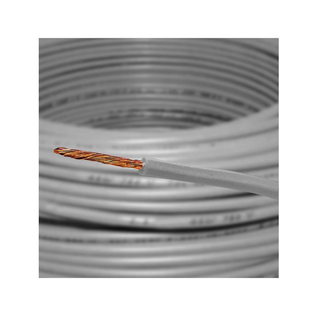 Cable CA 0,5mm H05V-K R-100M 70°C Gris 1