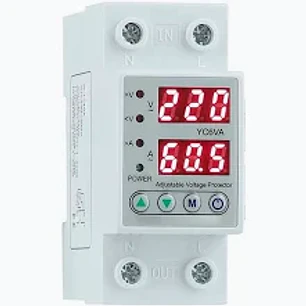 Relé Protección de Voltaje y Corriente 220 VAC 53 A