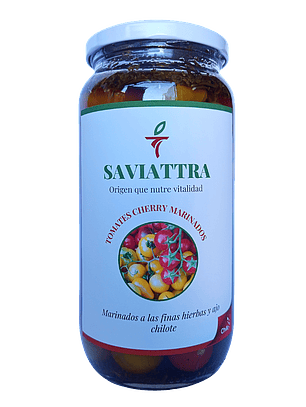 MARINADO DE TOMATES CHERRY CON FINAS HIERBAS Y AJO CHILOTE ( 1000 g)