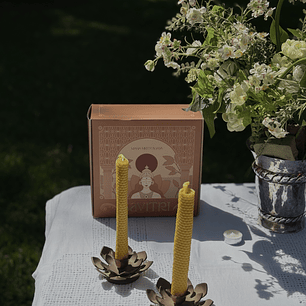 Vela de cera de abeja en lámina