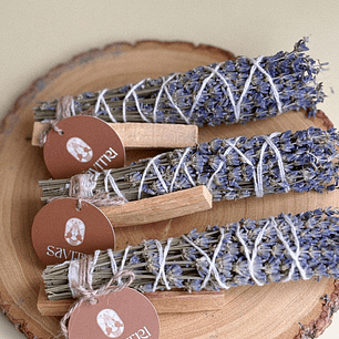 Sahumerio de lavanda y palo santo