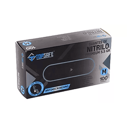 Guantes De Nitrilo Negro Topsafe 5,5gr 100un