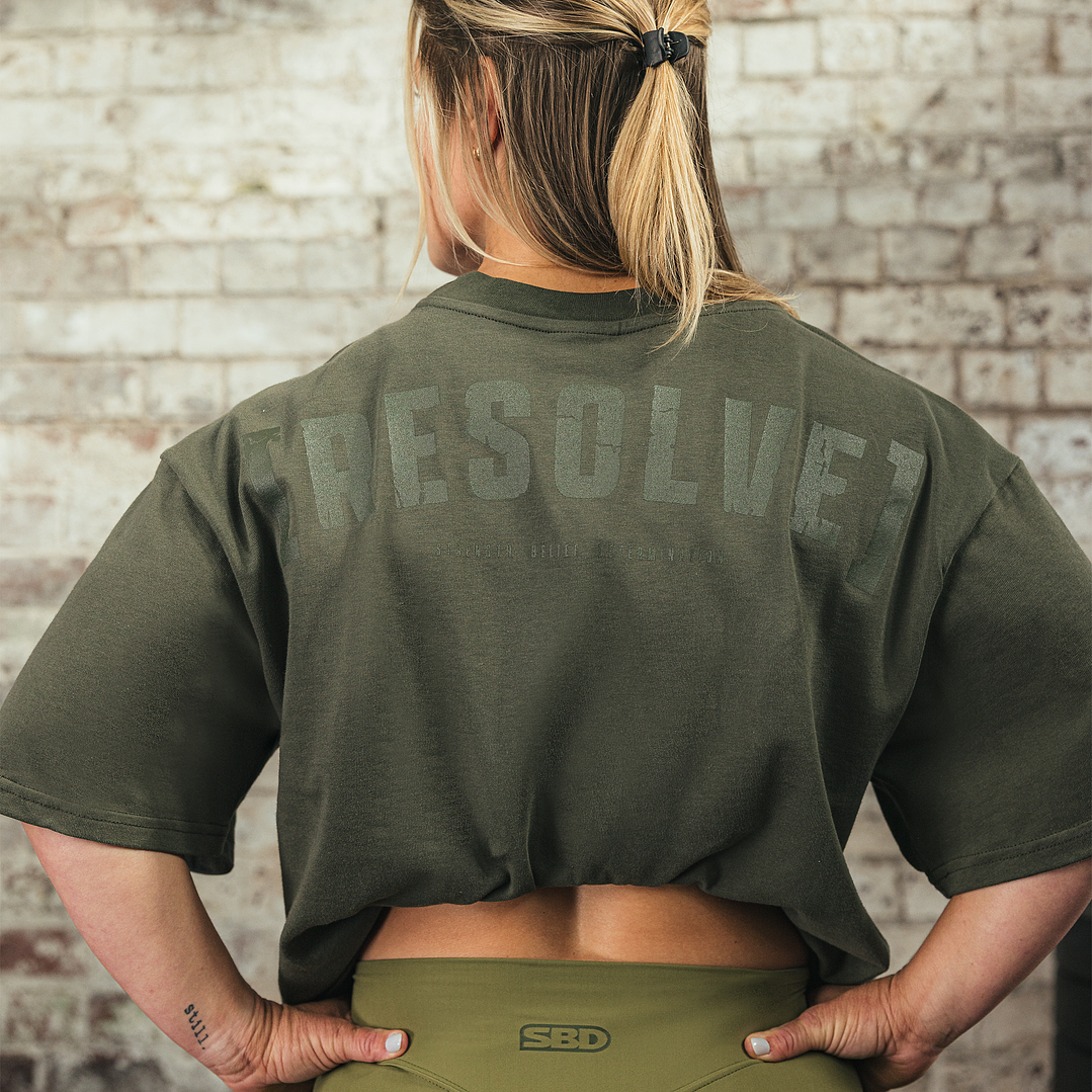 POLERA OVERSIZE RESOLVE (KHAKI) 4