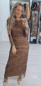 Vestido Leopardo com Decote nas Costas - TU - Vorschaubild 1