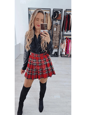 Saia-Calção Xadrez 