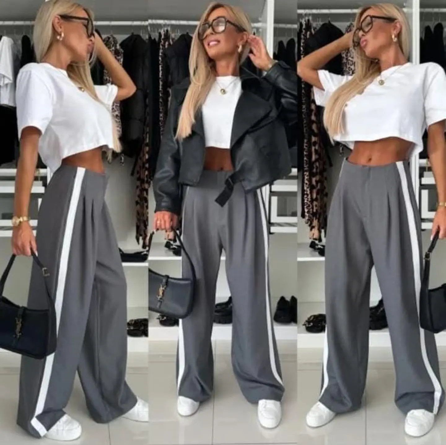 Calça com Risca Branca de Lado - TU 1