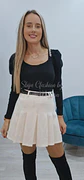 Saia-Calção Bege com Cinto - vignette 1