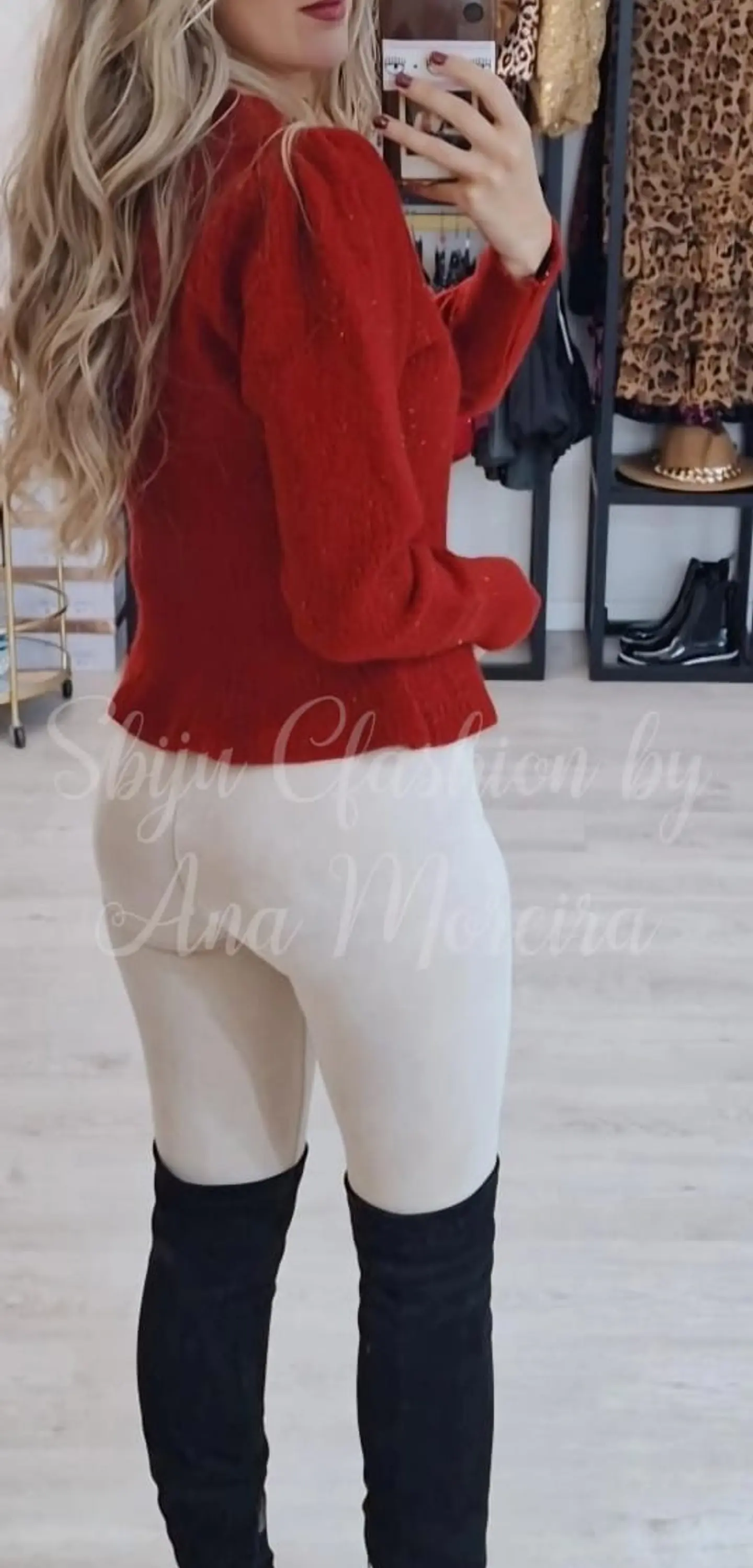  Casaco de Malha com Brilhos e Folho - TU 5