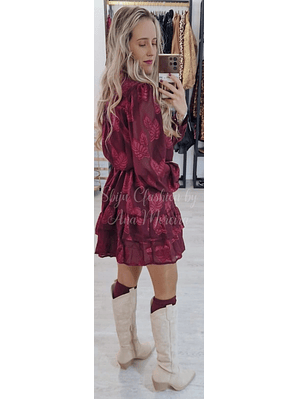 Vestido com Folho e Cinto