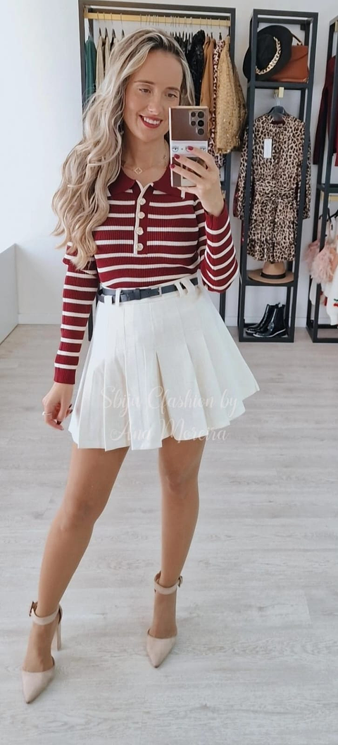 Camisola Justa com Riscas