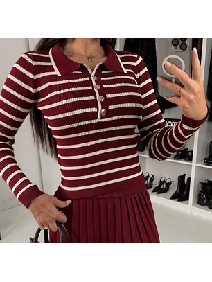 Camisola Justa com Riscas