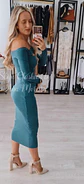 Vestido Midi com Abertura no Peito - TU - Thumbnail 8