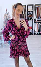 Vestido Preto com Flores Rosa  - vignette 2