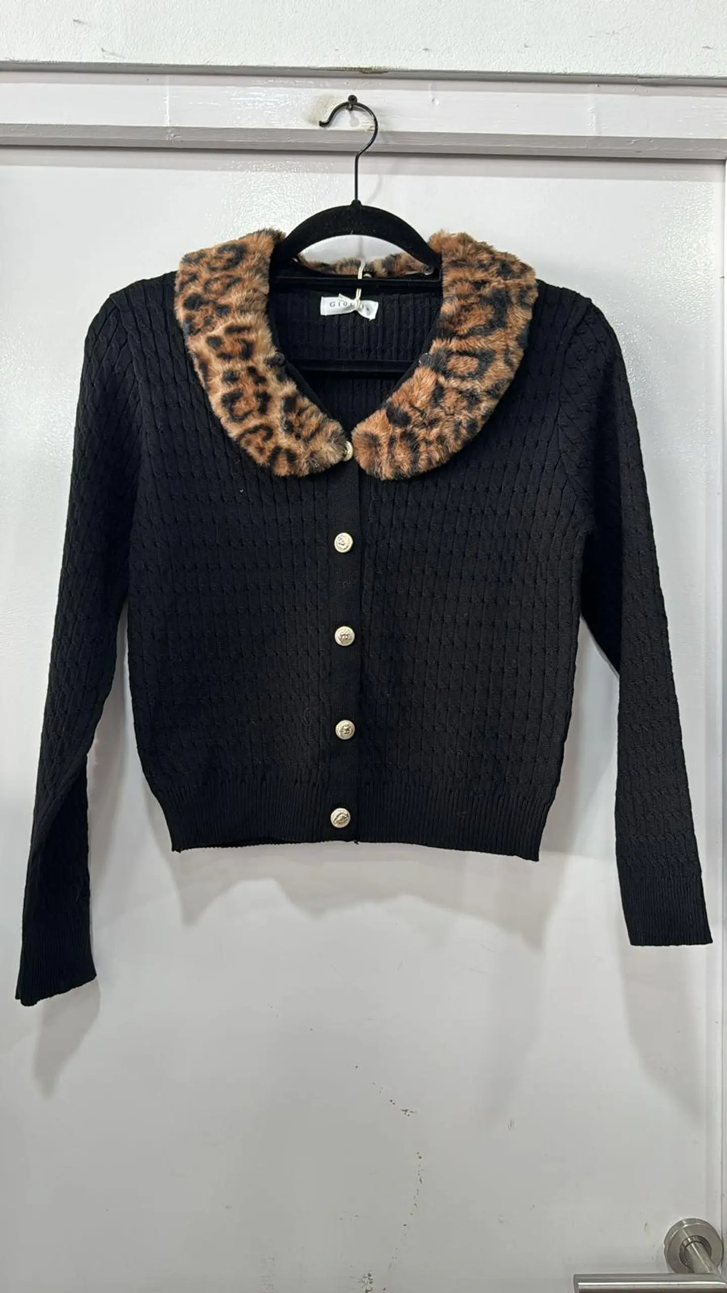 Casaco de Malha com Pêlo da Gola Removível  8