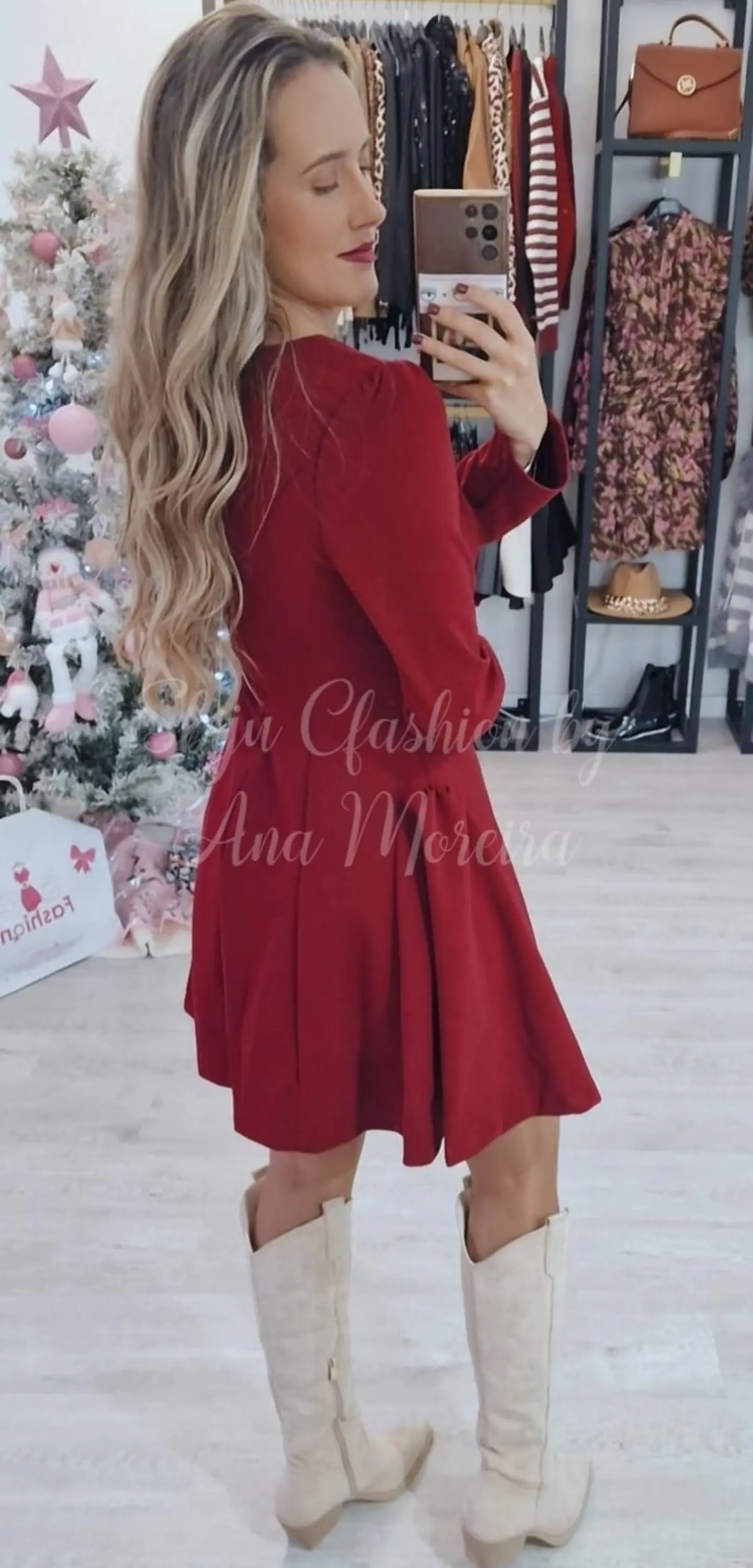 Vestido com Decote Quadrado Mochy 2