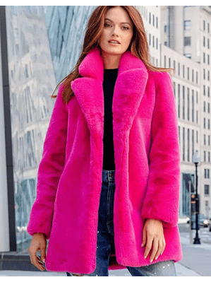 Casaco de Pêlo com Bolsos