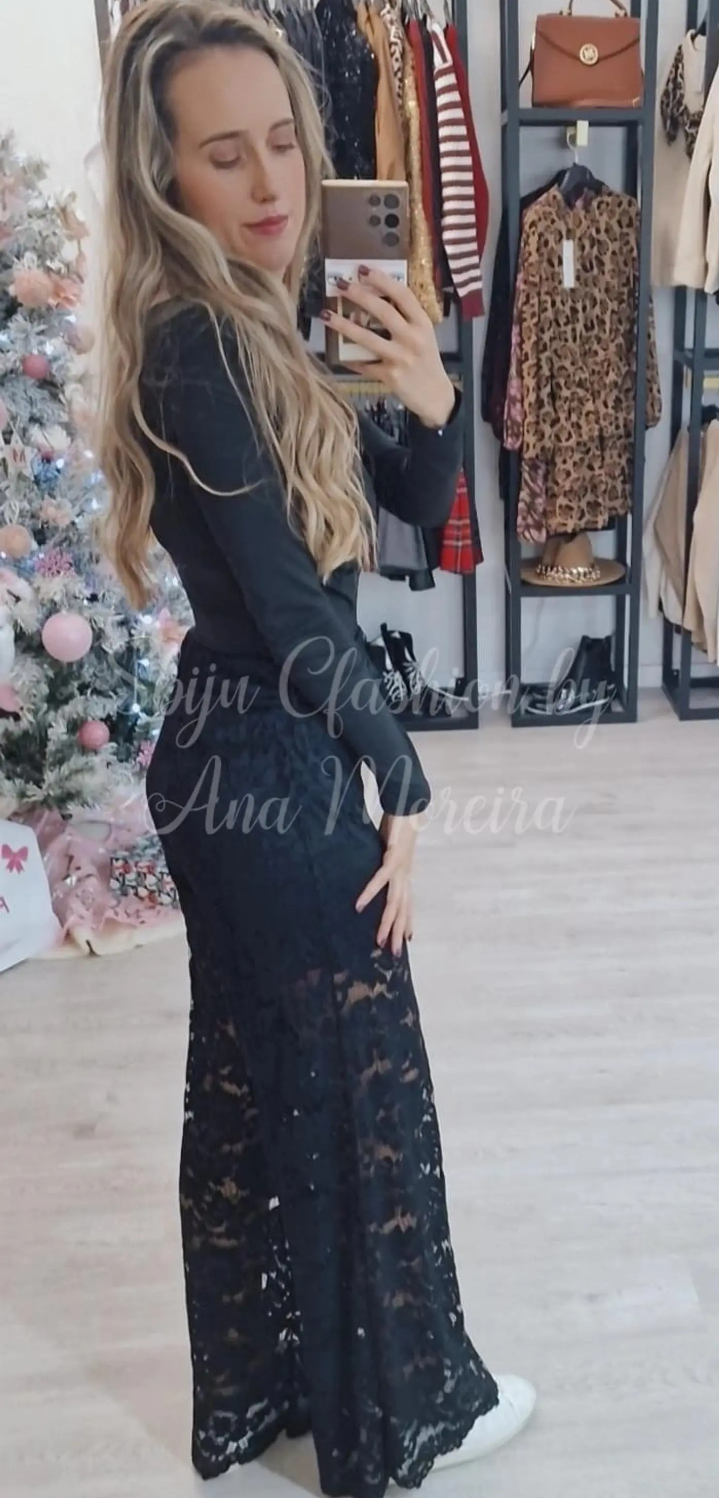 Calça larga em renda 2