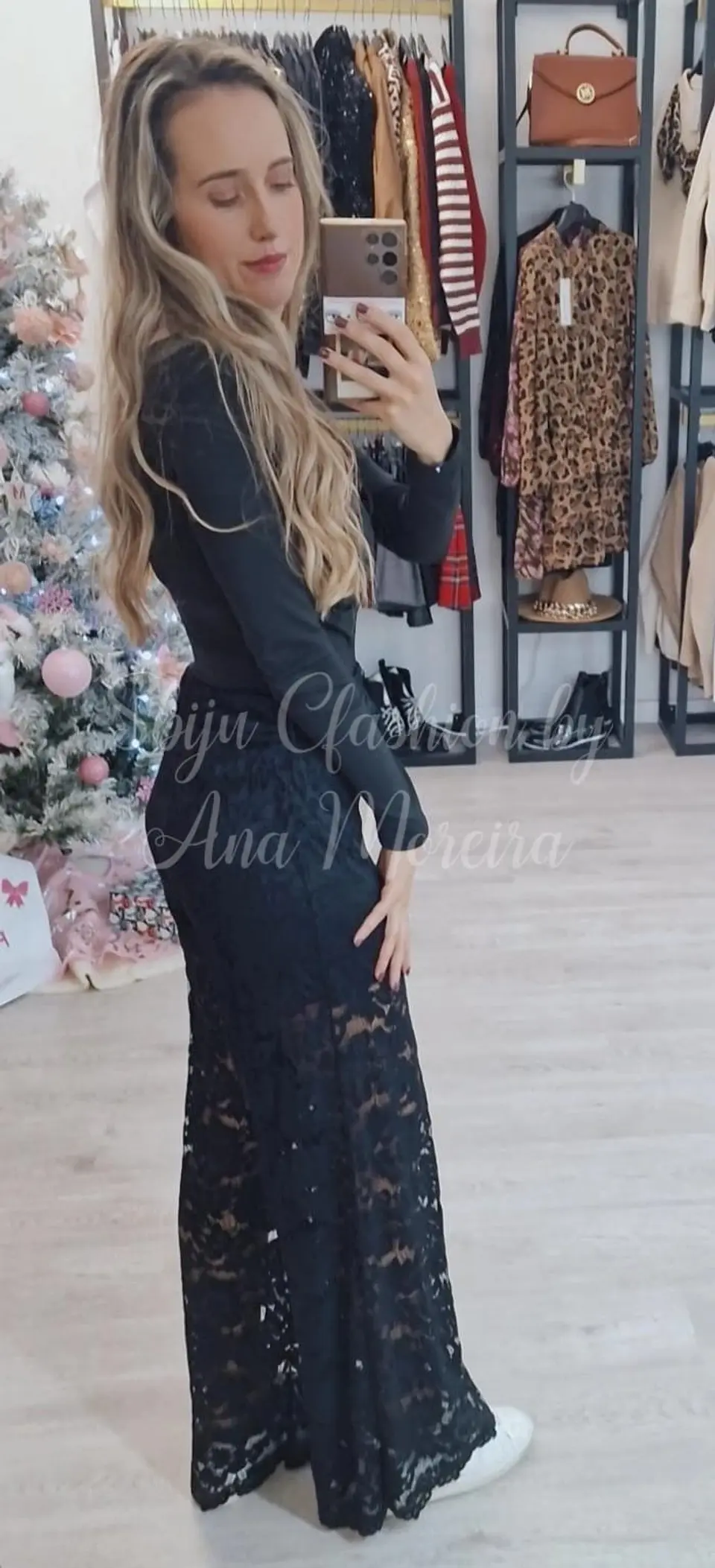 Calça larga em renda 2