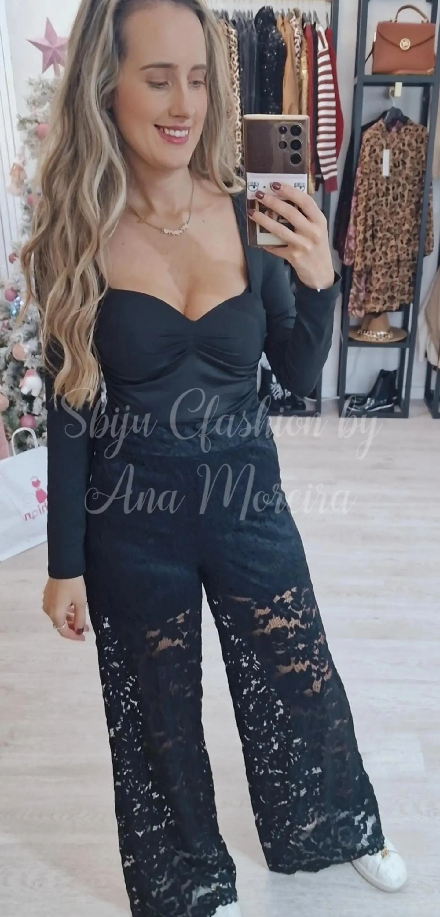 Calça larga em renda 3