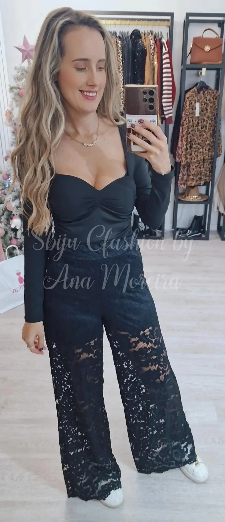 Calça larga em renda 3