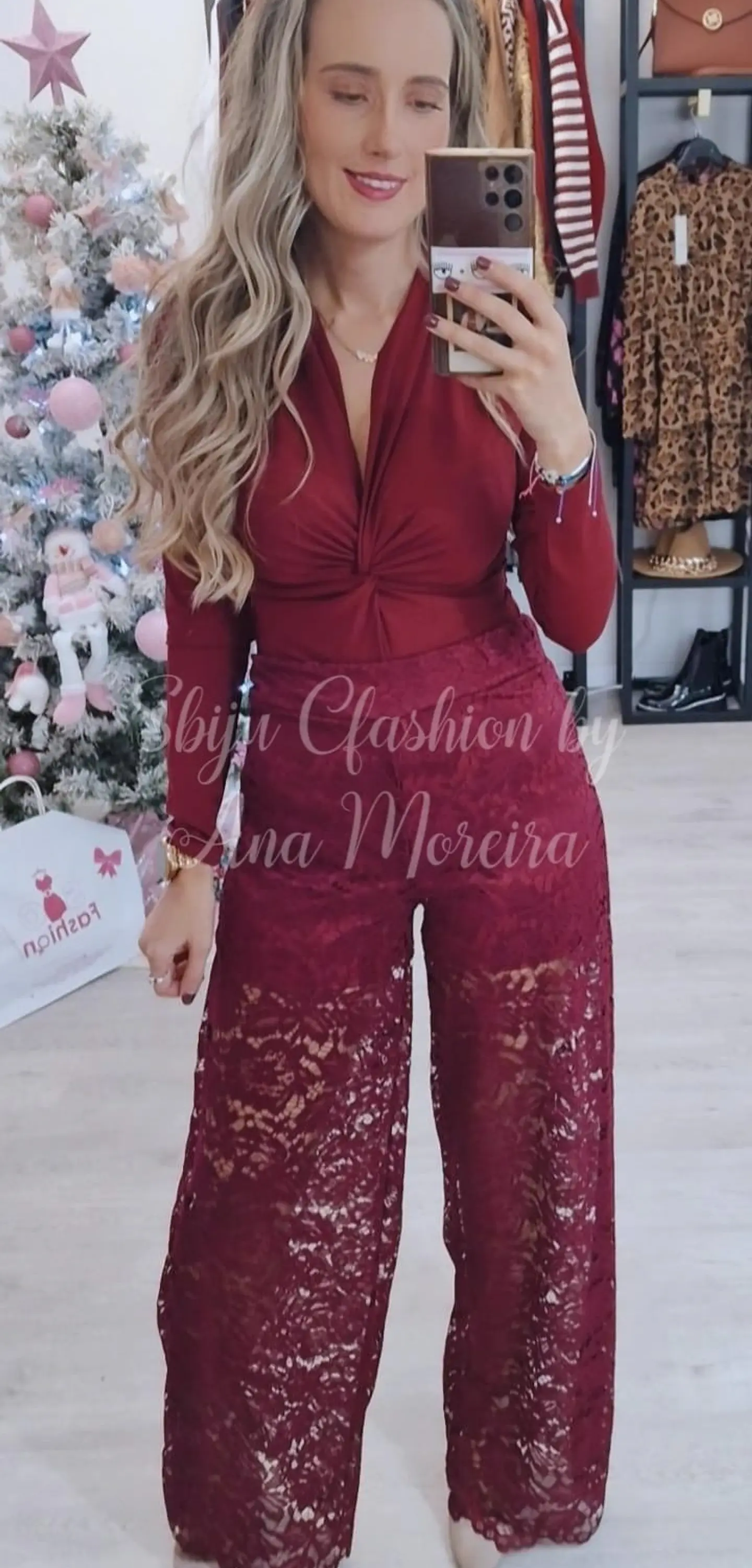 Calça larga em renda 4