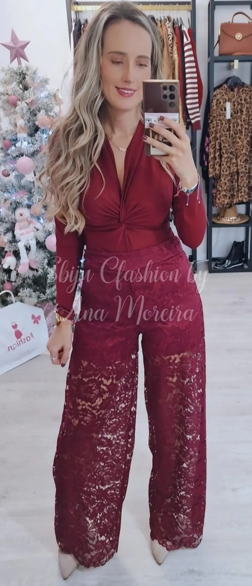 Calça larga em renda 4