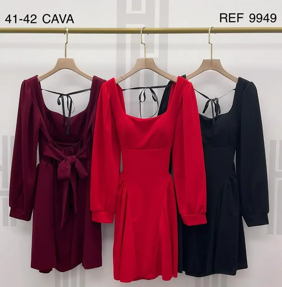  Vestido com Decote nas Costas, Laço e Copa Integrada 4