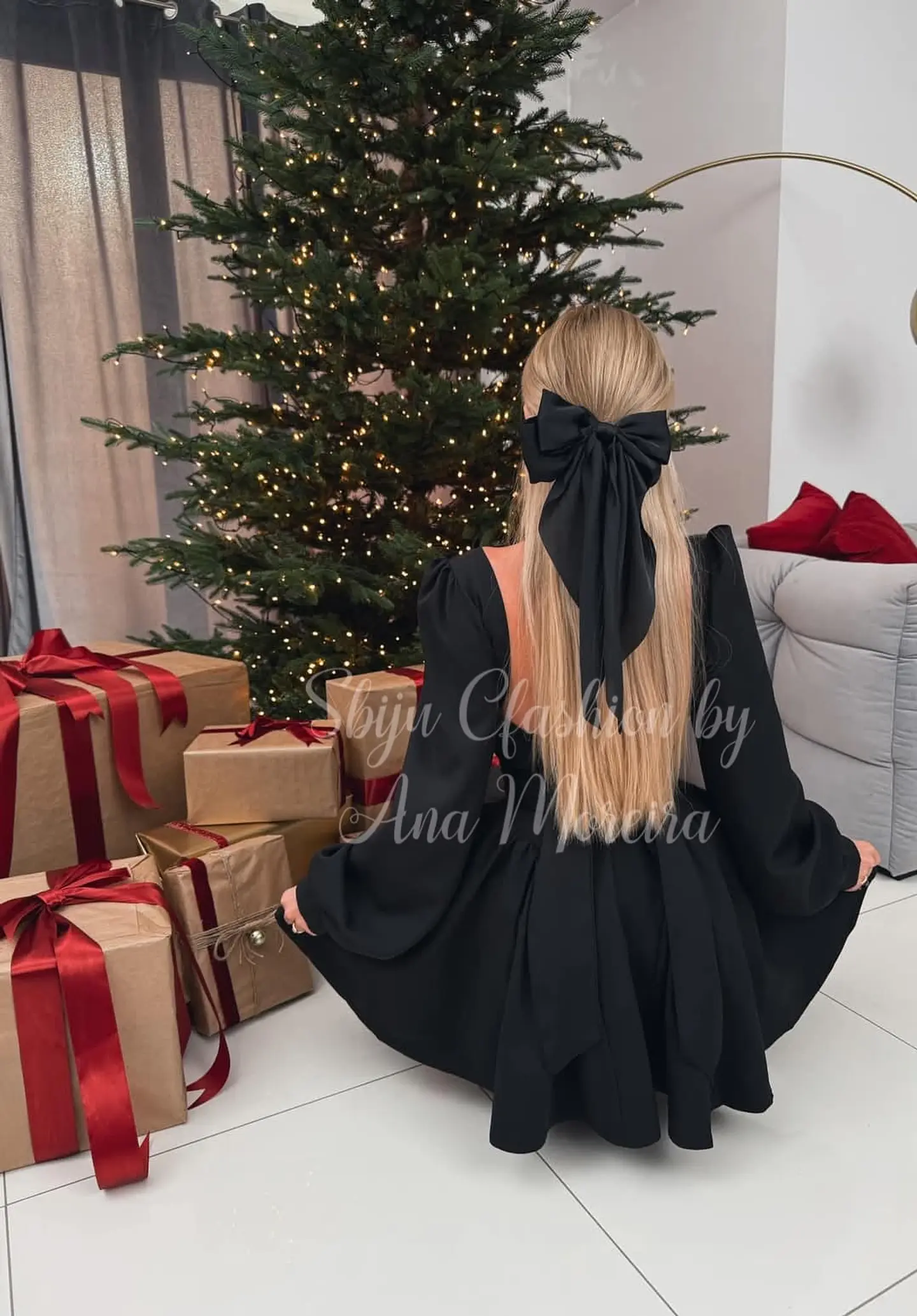  Vestido com Decote nas Costas, Laço e Copa Integrada 2