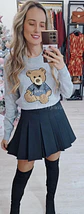 Camisola Cinzenta com Detalhe de Urso - thumbnail 1