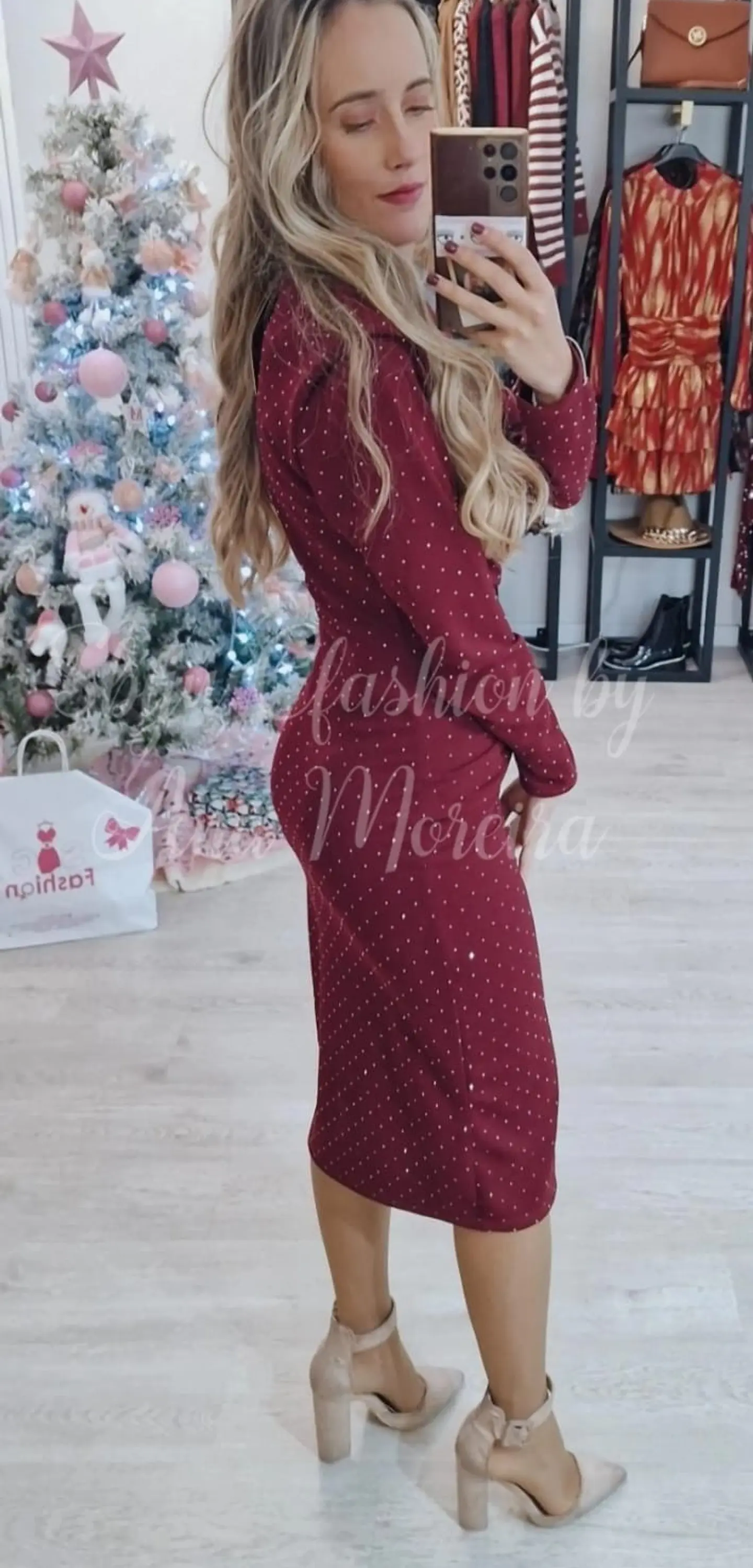 Vestido Midi com Brilhantes 8