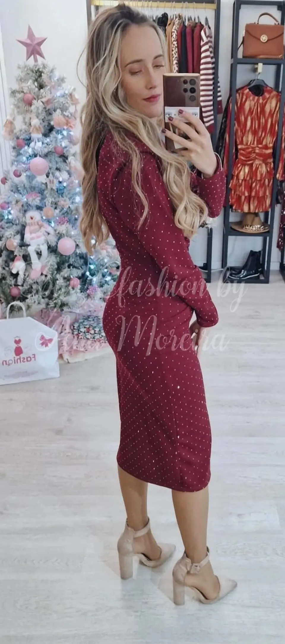 Vestido Midi com Brilhantes 8