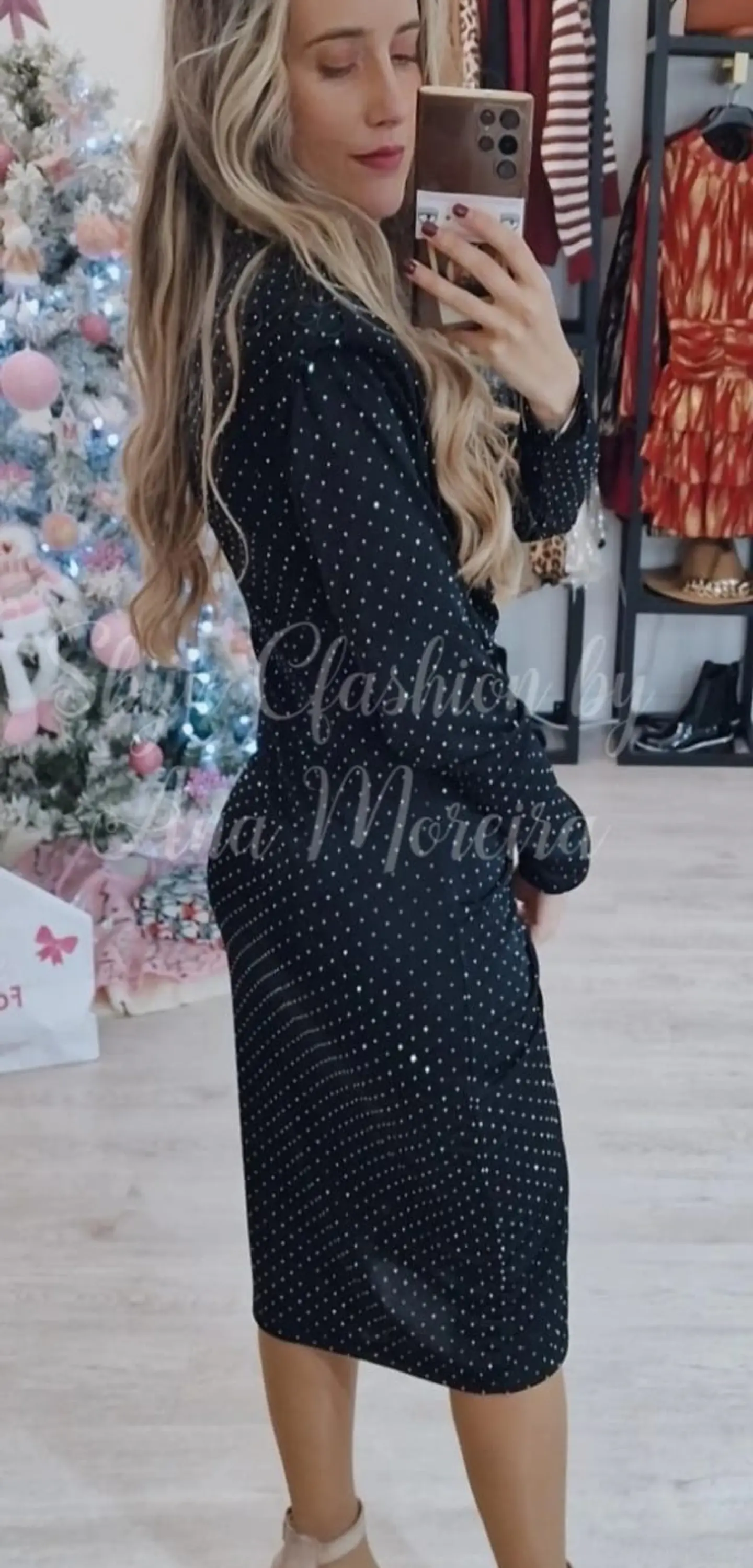 Vestido Midi com Brilhantes 10
