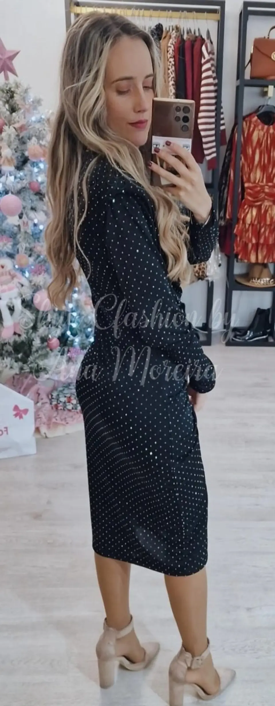 Vestido Midi com Brilhantes 10