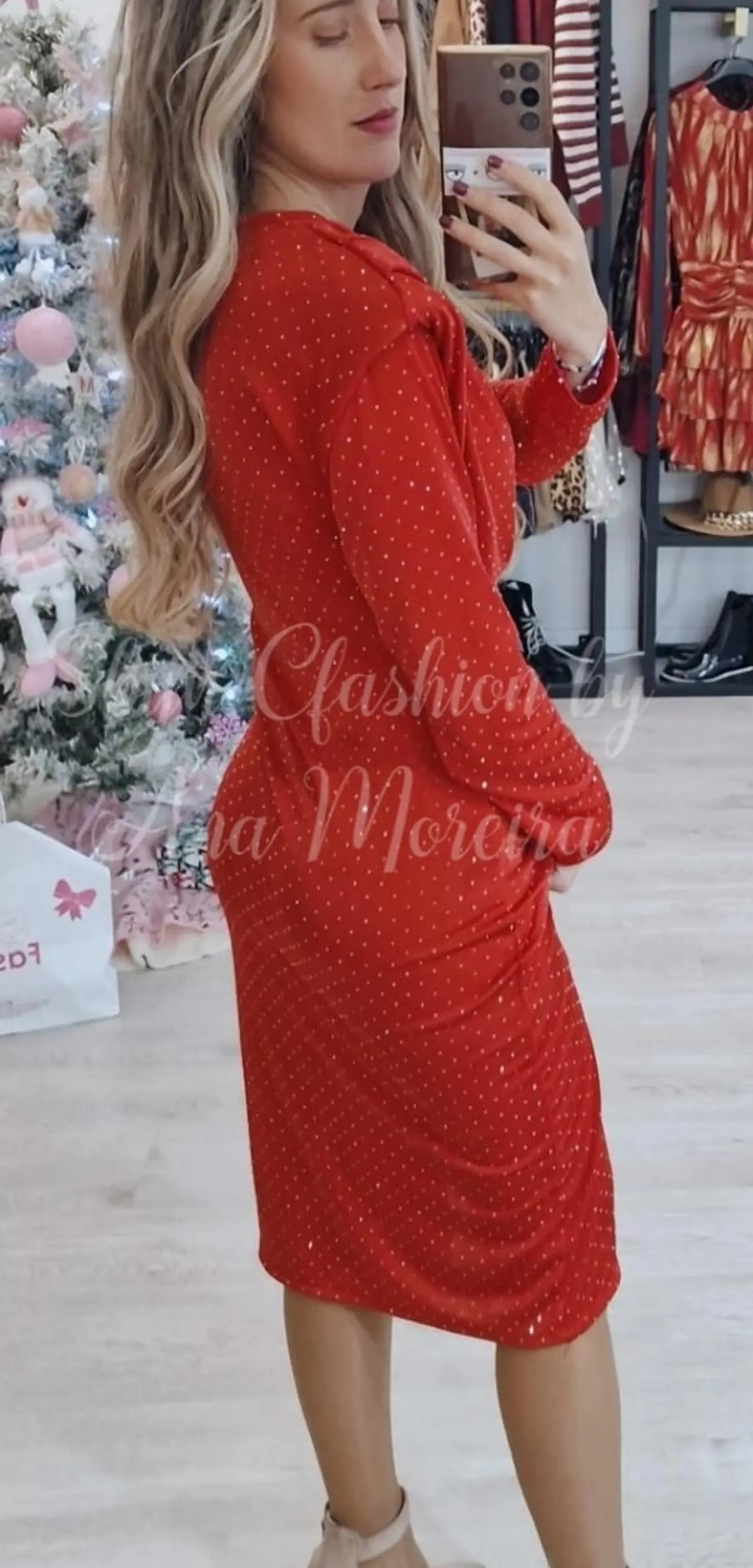 Vestido Midi com Brilhantes 2