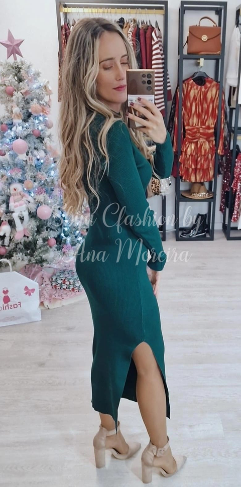 Vestido com Abertura na Barriga - TU